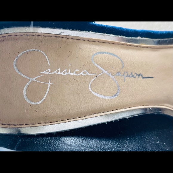 Jessica Simpson Blue Suede Shoes - Picture 3 of 6